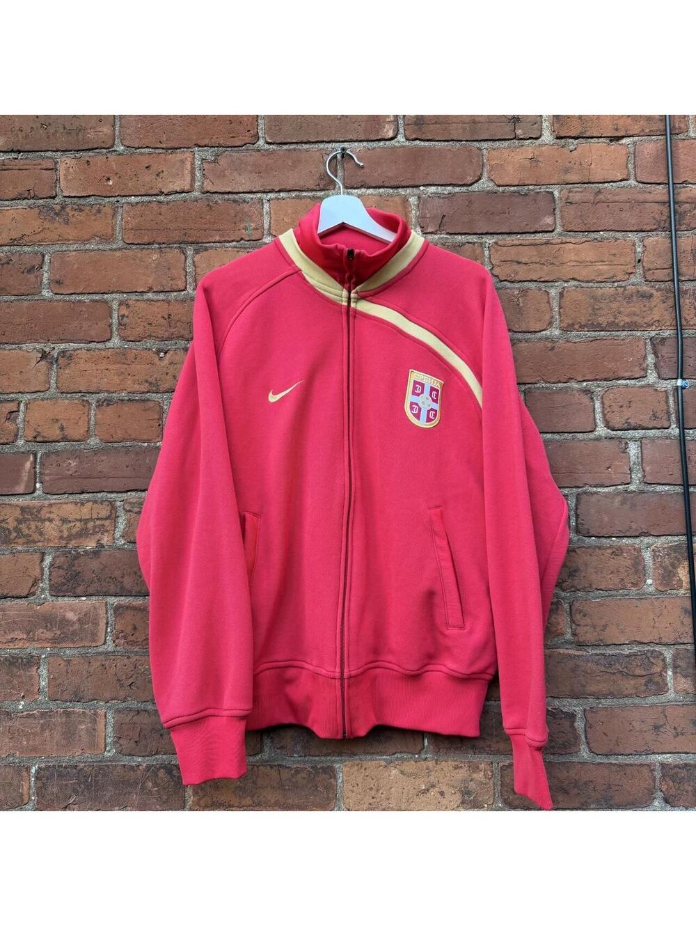 vintage Nike Serbia soccer track jacket 00s L